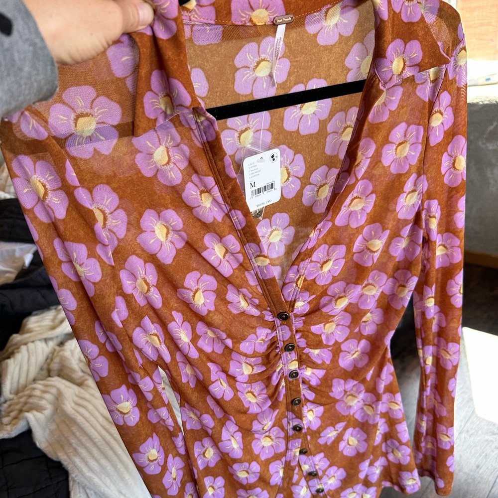 NWT Free People lucky shirtee